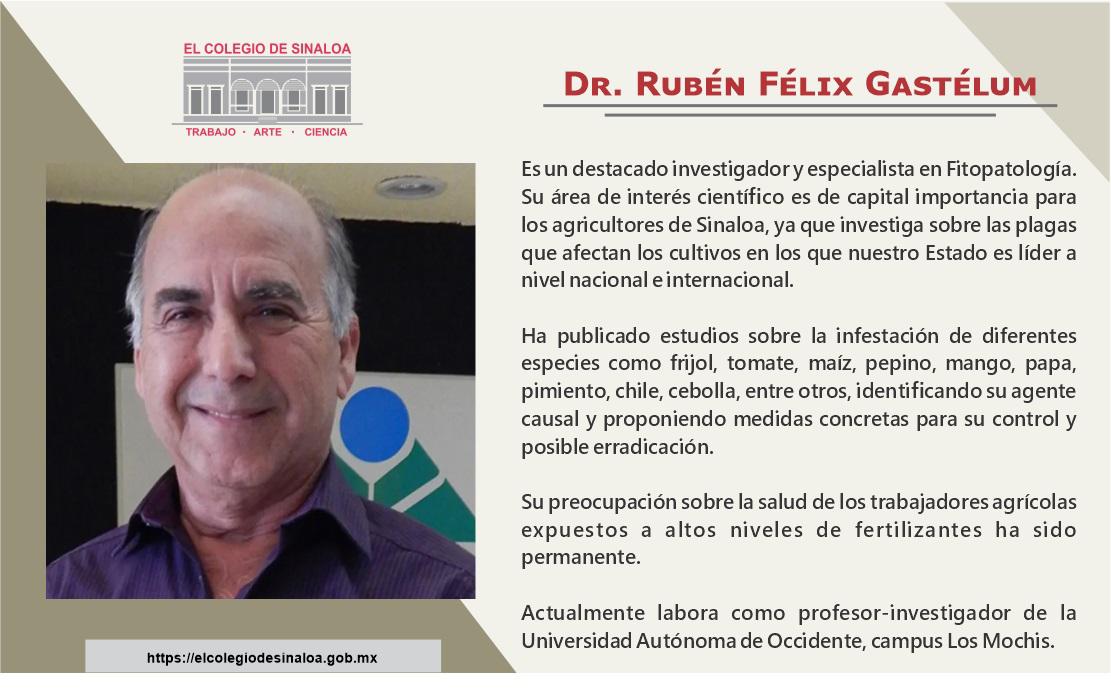 $!Eligen a Rubén Félix Gastélum como miembro de El Colegio de Sinaloa