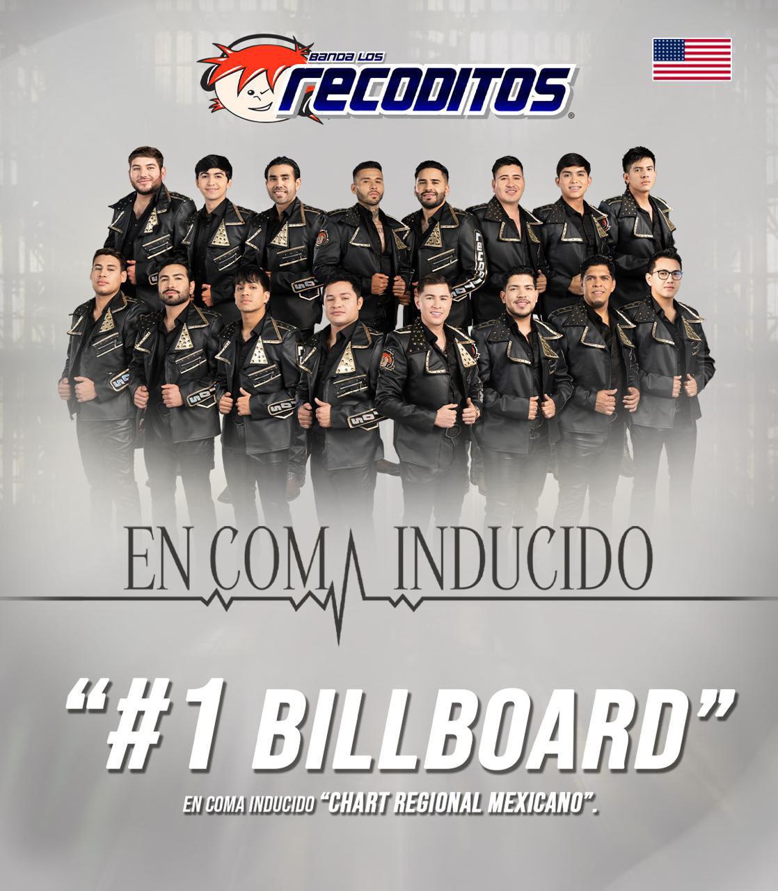 $!Logra Banda Los Recoditos colocarse en el #1 de Billboard con ‘En coma inducido’