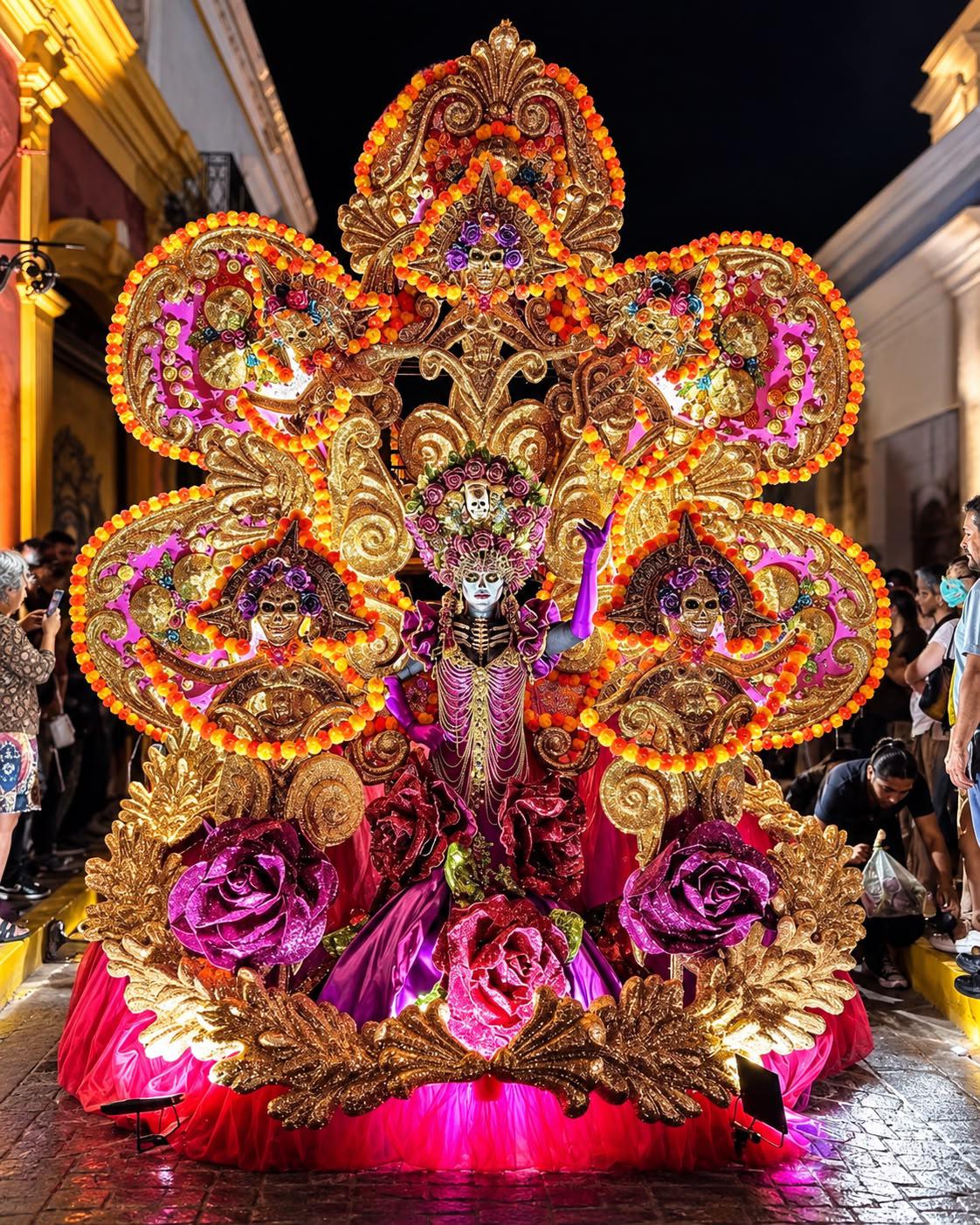$!Las catrinas, con sus elegantes atuendos y maquillajes artísticos, representan una de las expresiones más emblemáticas de las tradiciones mexicanas durante el Día de Muertos.