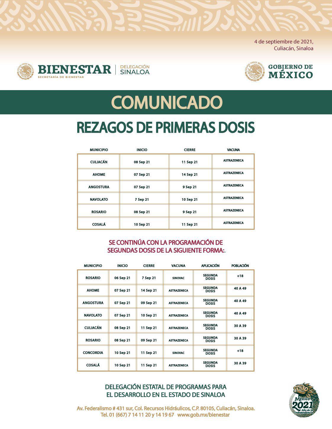 $!Sin fecha, aplicación de segunda dosis de AstraZeneca en Mazatlán