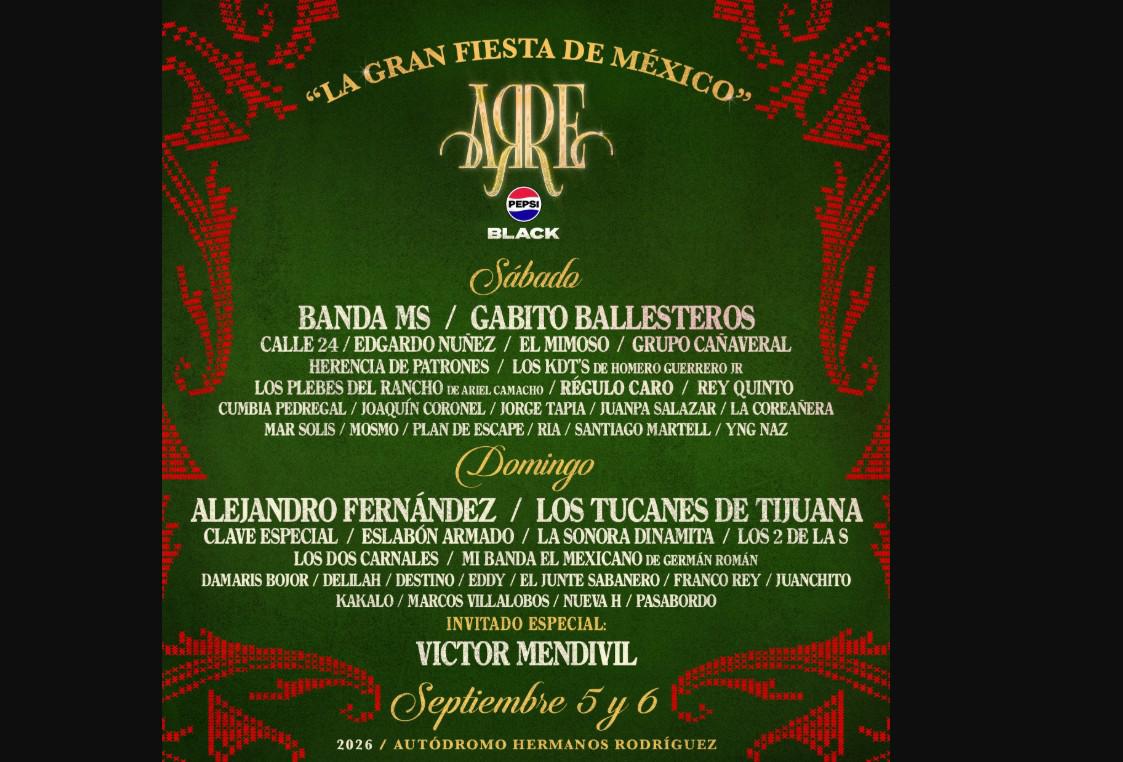 $!El festival será los días 5 y 6 de septiembre en Ciudad de México.