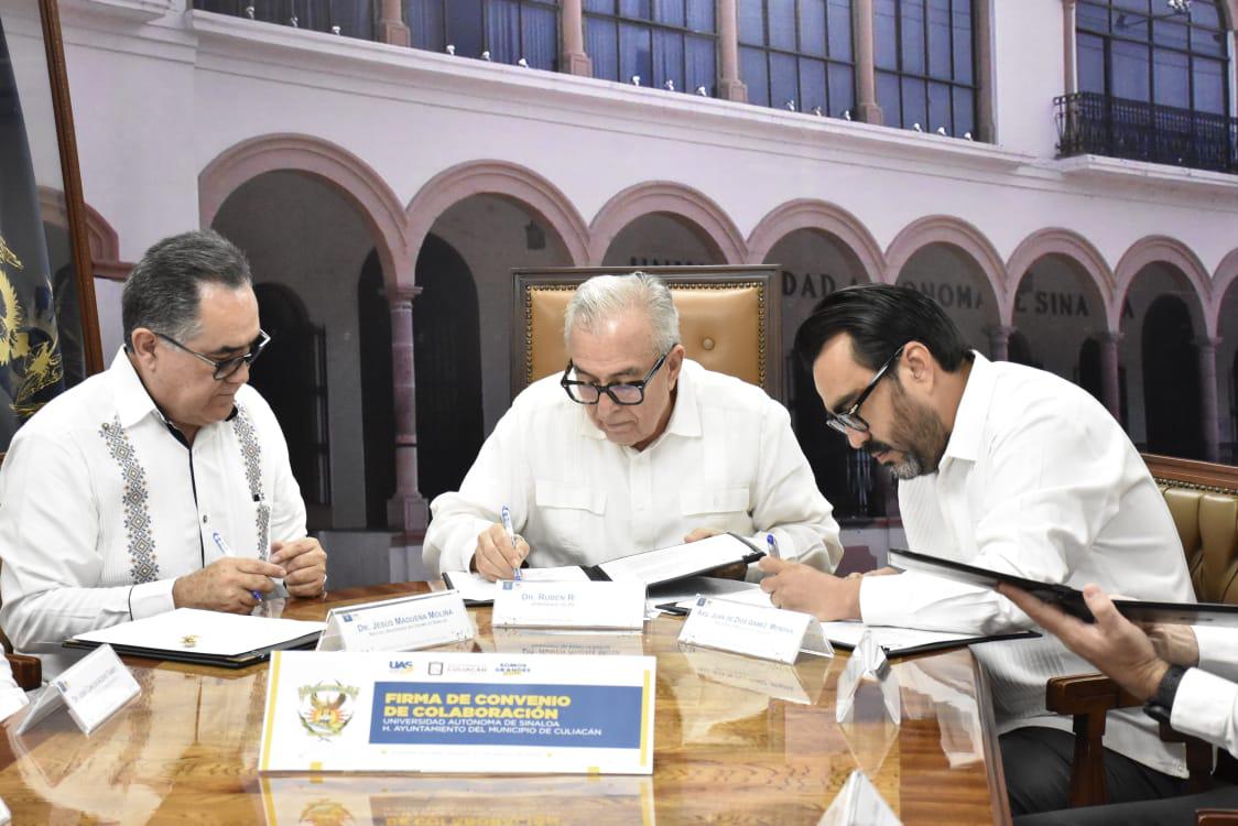 $!UAS y Gobierno de Culiacán colaborarán para reactivación del Paseo del Ángel y aniversario del municipio