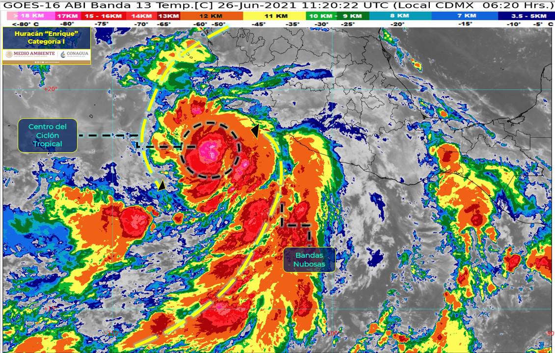 $!‘Enrique’ alcanza la categoría de huracán y es el primero de la temporada