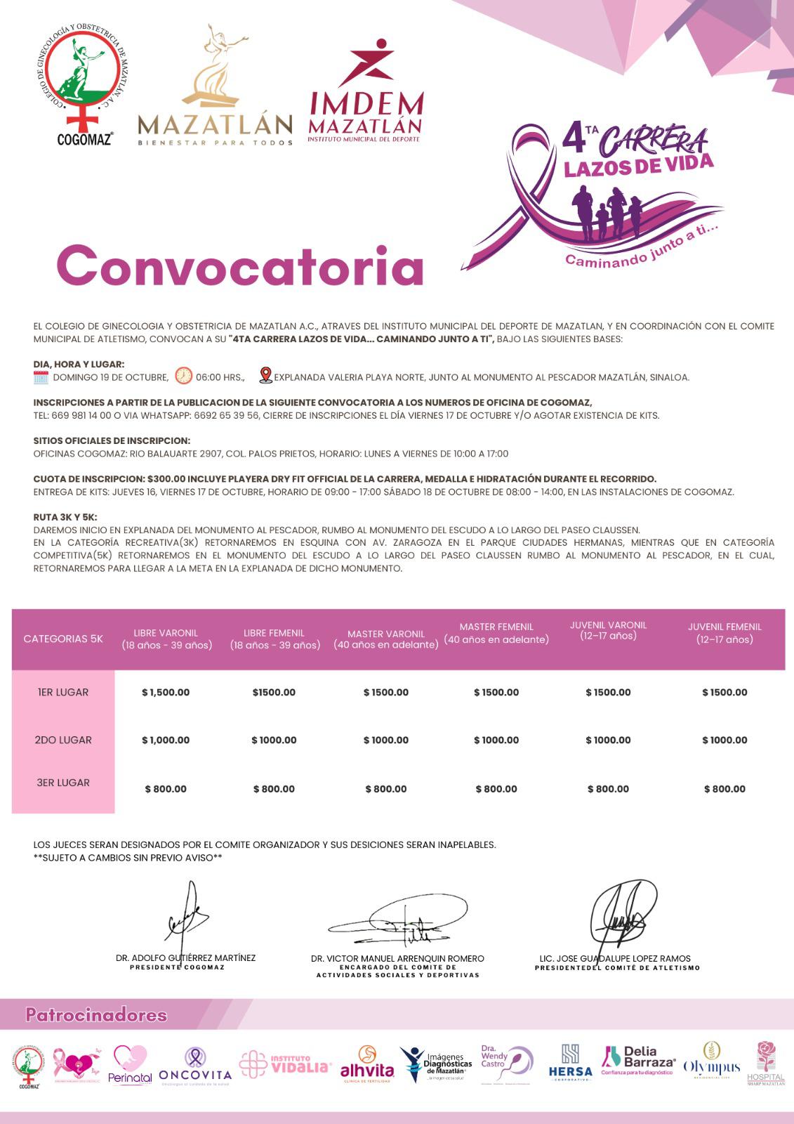 $!¡A salvar vidas, con la Cuarta Carrera Lazos de Vida!