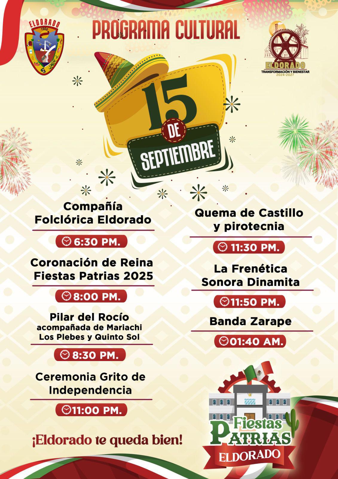 $!Eldorado invita a celebrar su primer Grito de Independencia como municipio