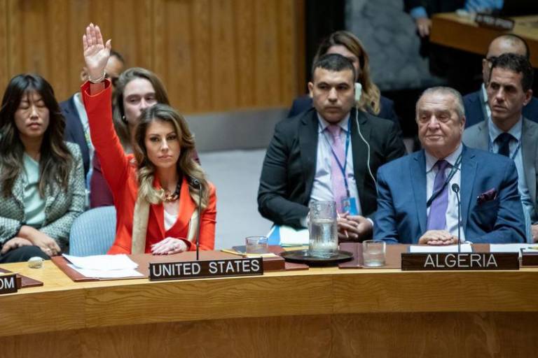 Estados Unidos veta de nuevo una resolución que pide el alto el fuego en Gaza