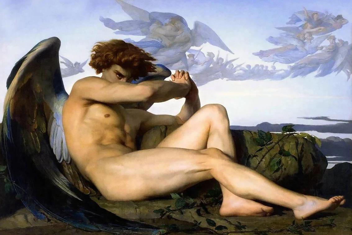 $!El ángel caído, Alexandre Cabanel, 1847.