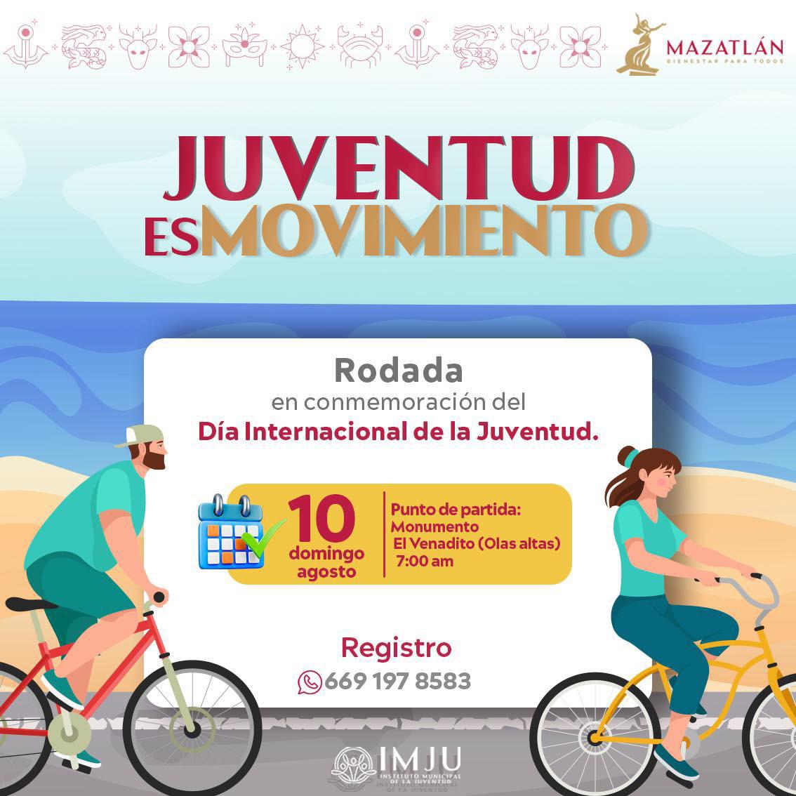 $!Rodada Juventud es Movimiento invita a jóvenes de Mazatlán a tomar las calles
