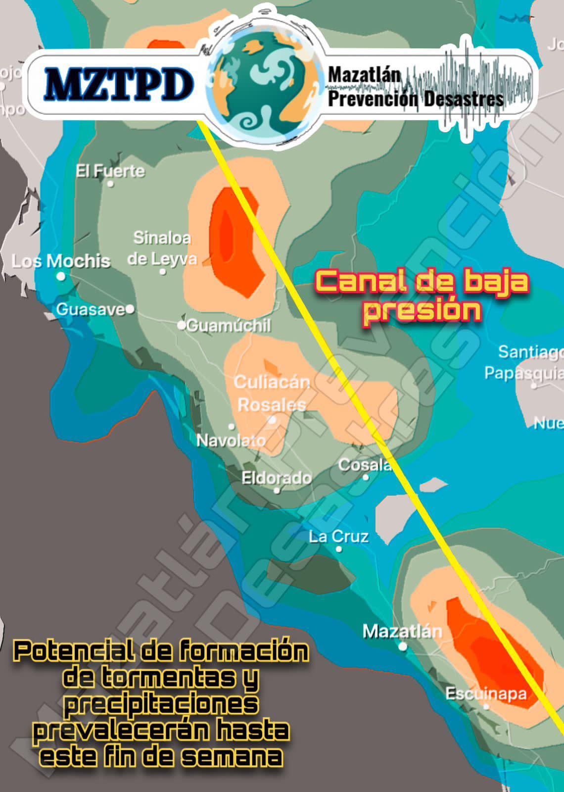 $!Llueve en Mazatlán con rachas de vientos fuertes y truenos