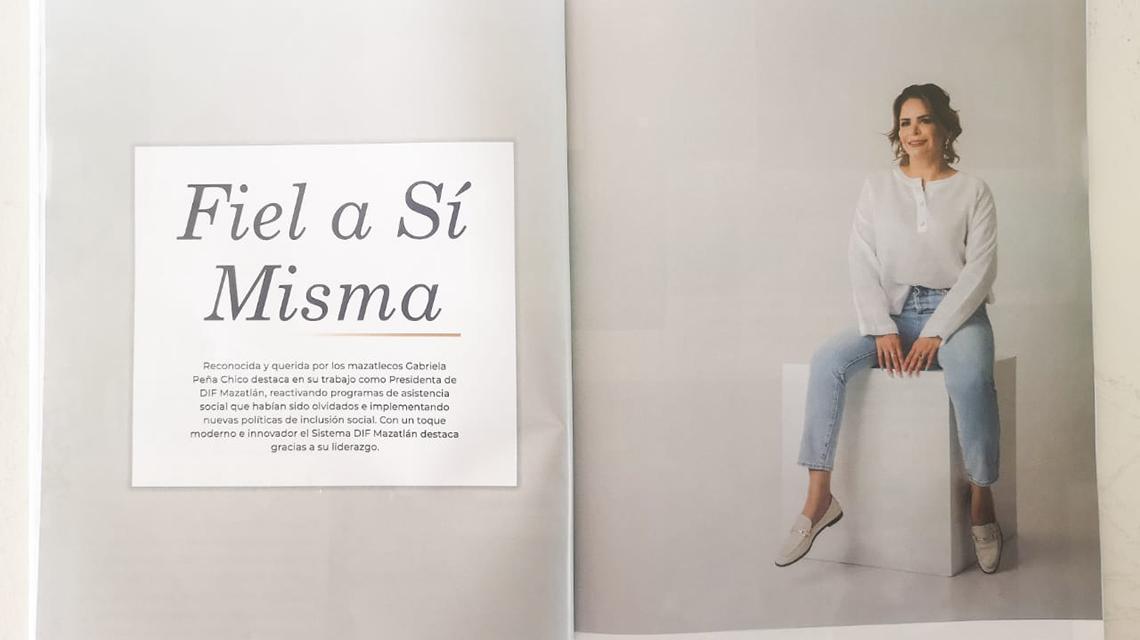 $!La revista del informe del DIF Municipal tiene una apartado con una sesión fotográfica especial.