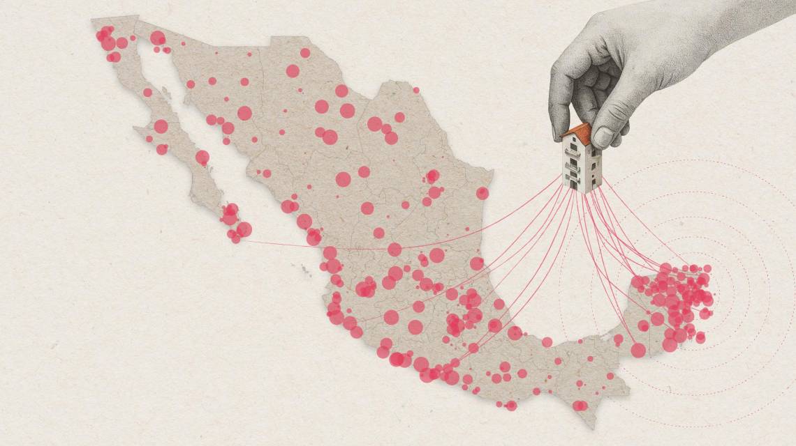 La plataforma de hospedaje Airbnb ha expandido su negocio sobre México, pero también, lo ha concentrado en algunos grupos.
