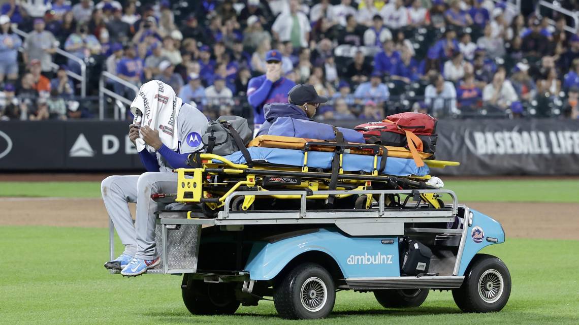 Edward Cabrera salió lesionado el pasado 23 d ejunio.