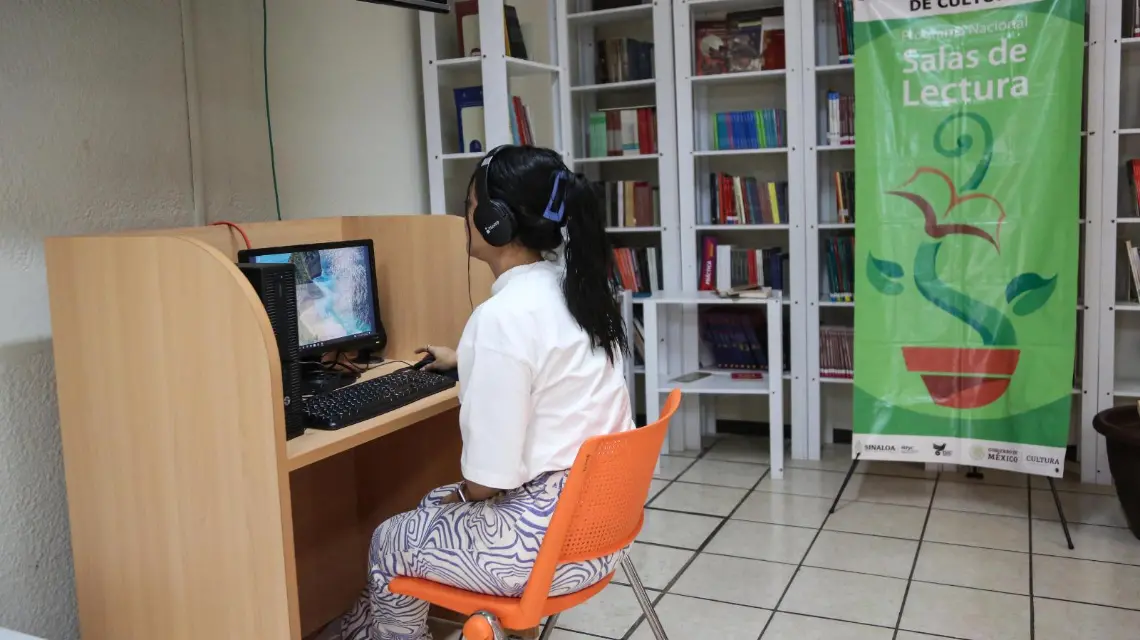 La nueva audioteca se ubica en la Sala de Formación Lectora del Isic.