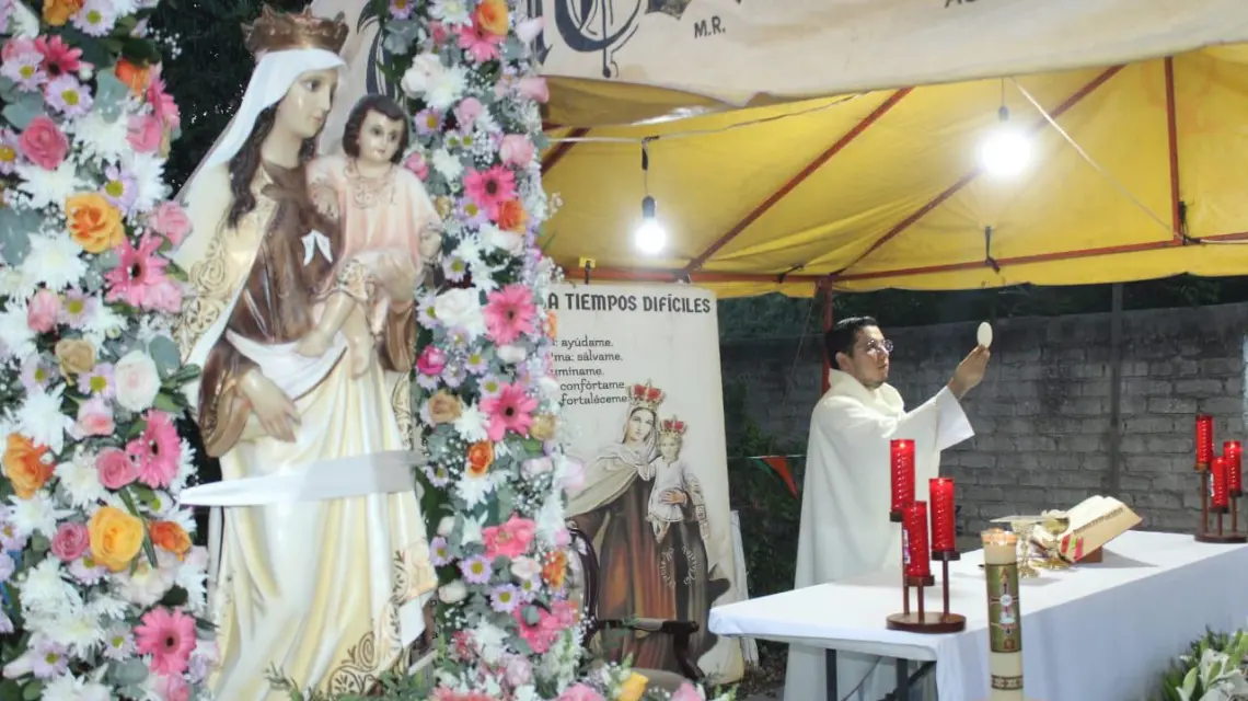 En la celebración se pidió por un buen temporal de lluvias, abundantes cosechas y la paz en las comunidades.