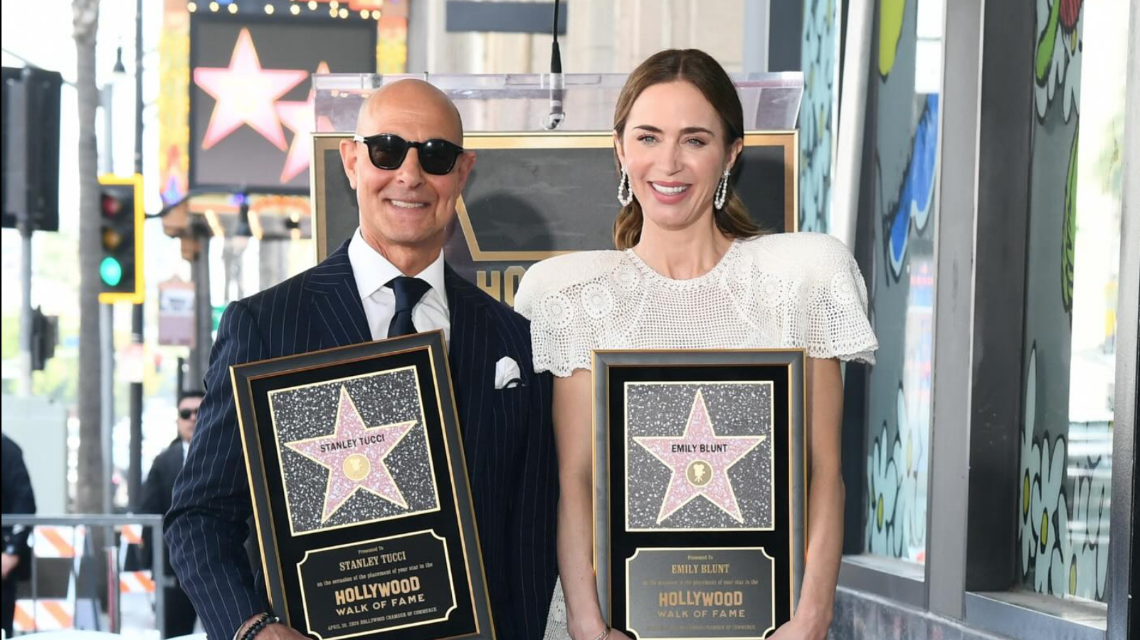 Stanley Tucci y Emily Blunt.