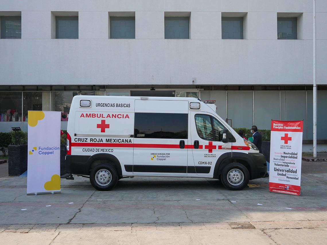 $!Fundación Coppel dona ambulancia a la Cruz Roja Mexicana