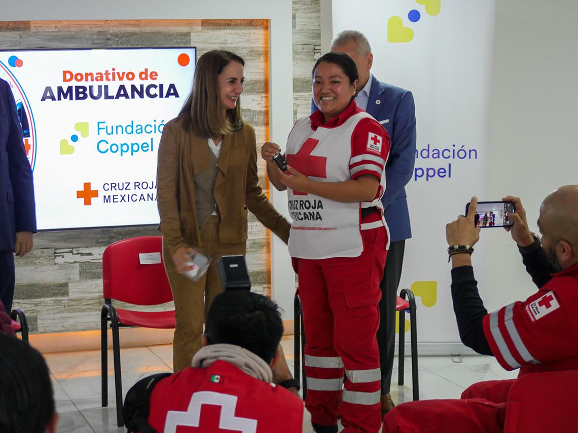 $!Fundación Coppel dona ambulancia a la Cruz Roja Mexicana