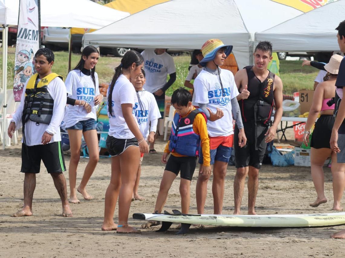 $!Realizan tercera clínica de Olas para Todos, en Playa Bonita