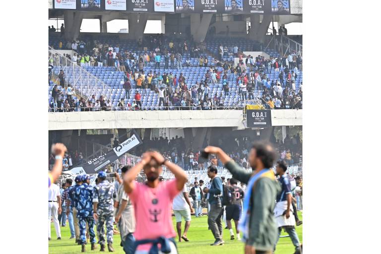 Disturbios en Calcuta opacan inicio del ‘GOAT Tour’ de Lionel Messi