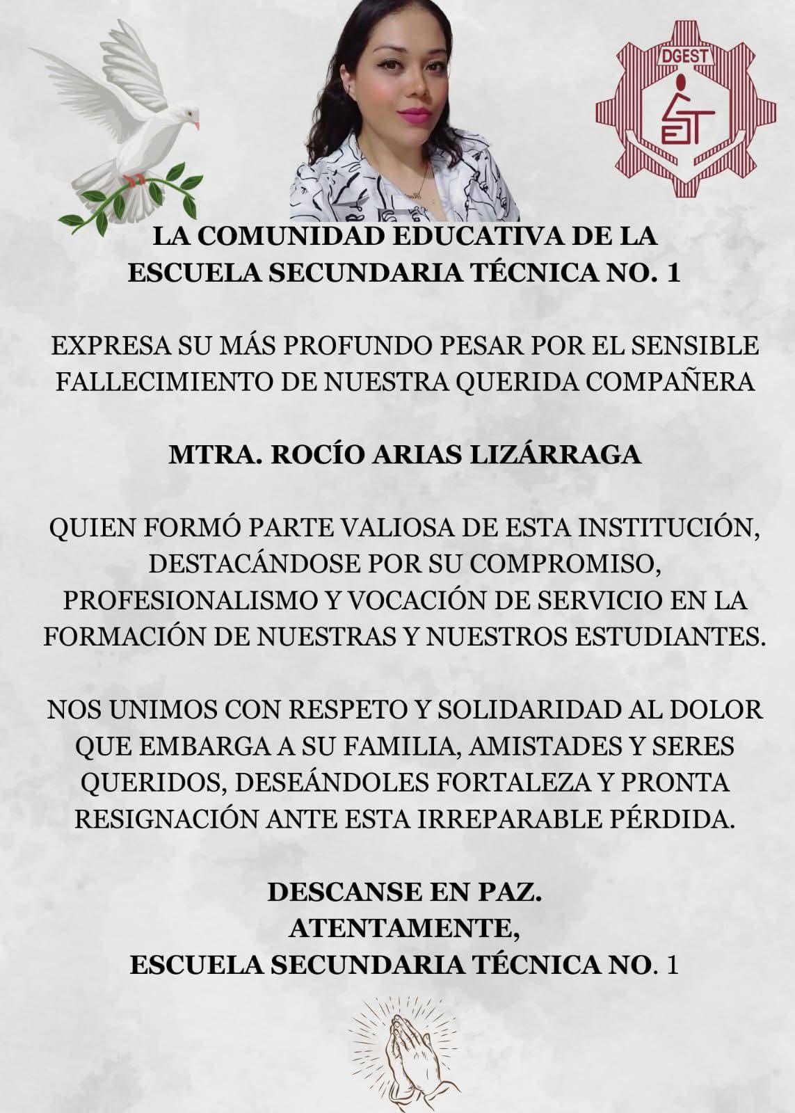 $!Comunidad escolar despide a maestra de matemáticas asesinada en Culiacán