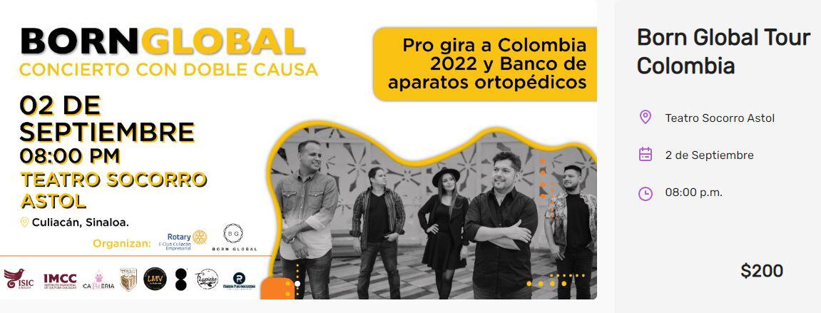 $!Apoyará el grupo Born Global Music creación de banco de ortopedia