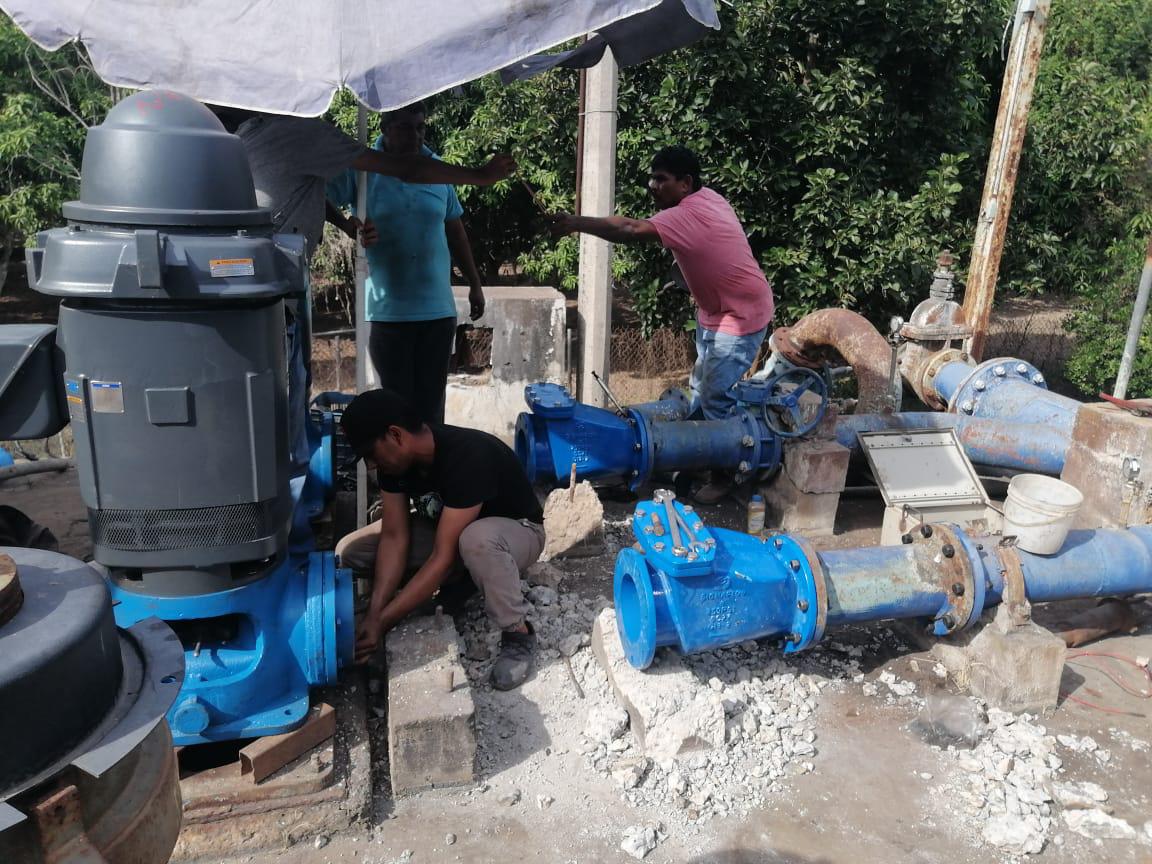 $!Colocados los equipos, esperan en Escuinapa tener suministro de agua potable este viernes