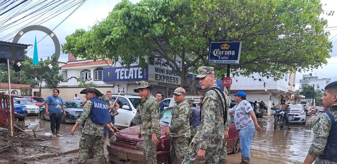 $!Marina despliega apoyo a comunidades afectadas por lluvias en varios estados