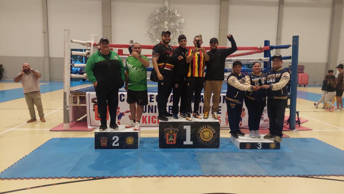 $!UAS conquista nueve medallas en kickboxing y se consolida como tercera potencia nacional en los ANUIES 2025