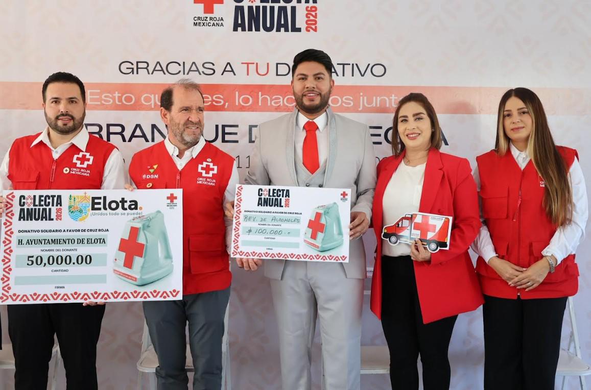 $!Con donaciones que suman $474 mil, arranca Colecta de Cruz Roja 2026 en Elota