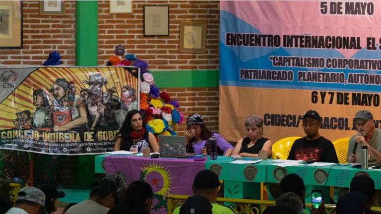 Después de 10 días de caravana, se realizó el Encuentro Internacional El Sur Resiste en San Cristóbal de las Casas, Chiapas.