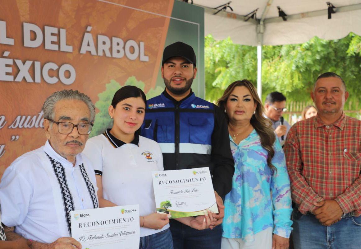 $!Con una jornada de arborización, conmemoran el Día Nacional del Árbol en Elota