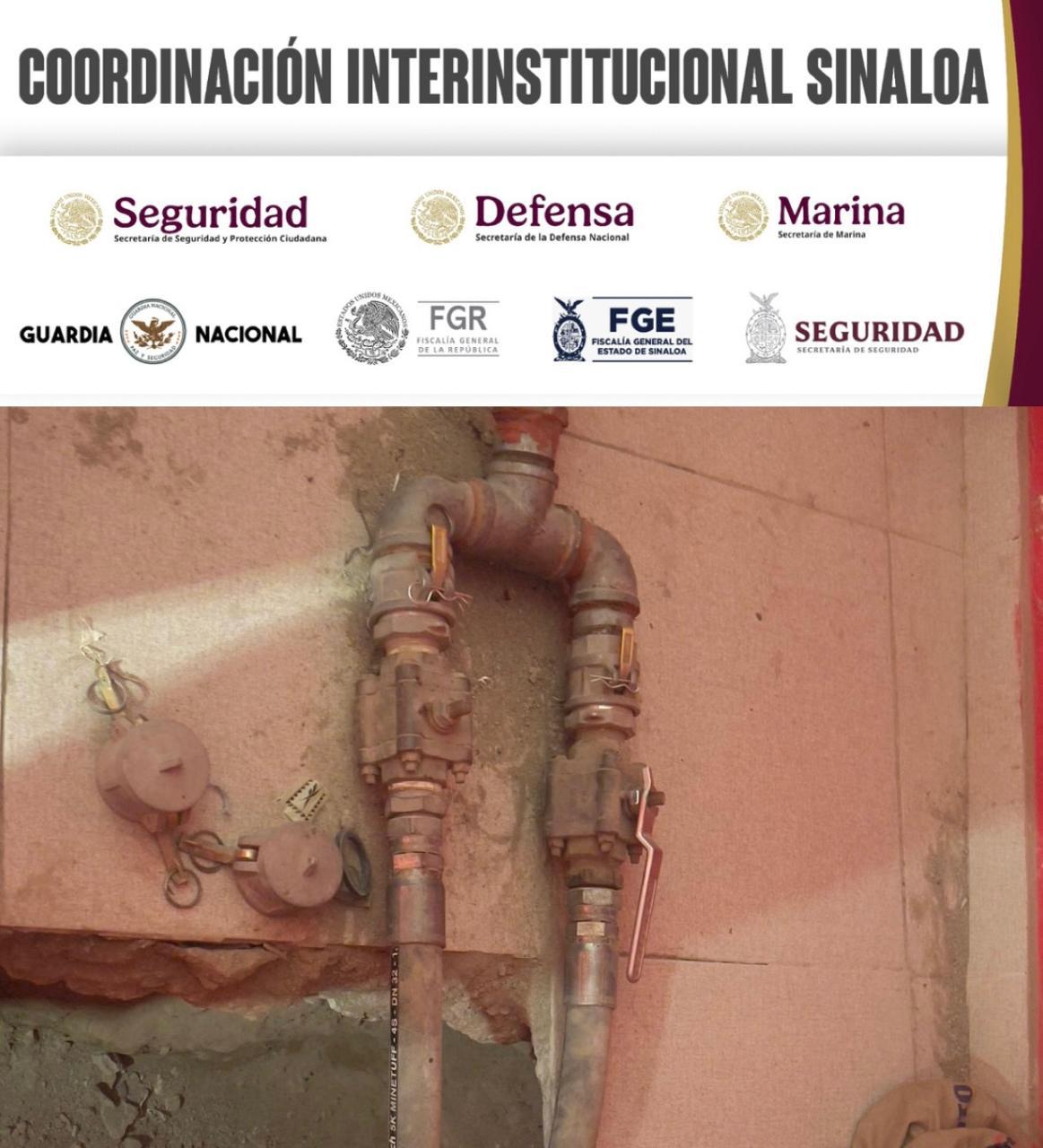 $!Aseguran inmueble con hidrocarburos y una toma clandestina en Mazatlán