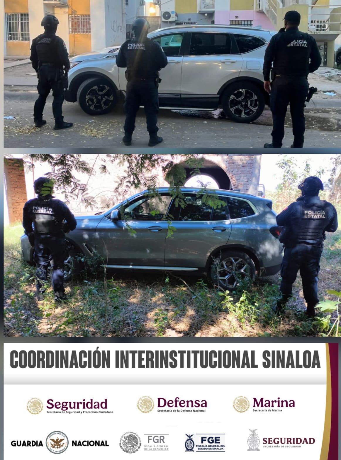 $!Detienen a un civil y recuperan cuatro vehículos robados en distintos hecho, en Culiacán