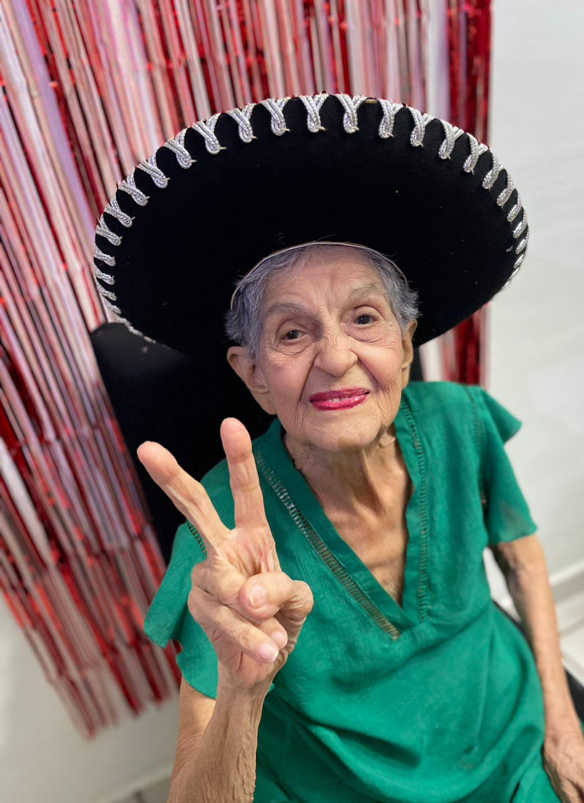 $!María Imelda Moraila Rodelo celebró muy feliz con sus seres queridos sus 87 años.