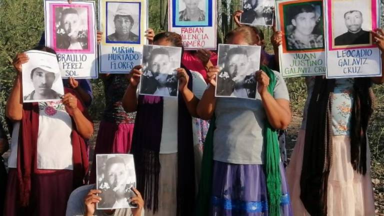 Familiares de los siete yaquis que fueron desaparecidos en Sonora en 2021 realizaron varios actos para reclamar la aparición con vida de su gente.
