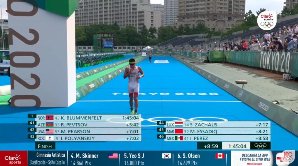$!Mexicanos, muy lejos del podio en el triatlón varonil de Tokio 2020
