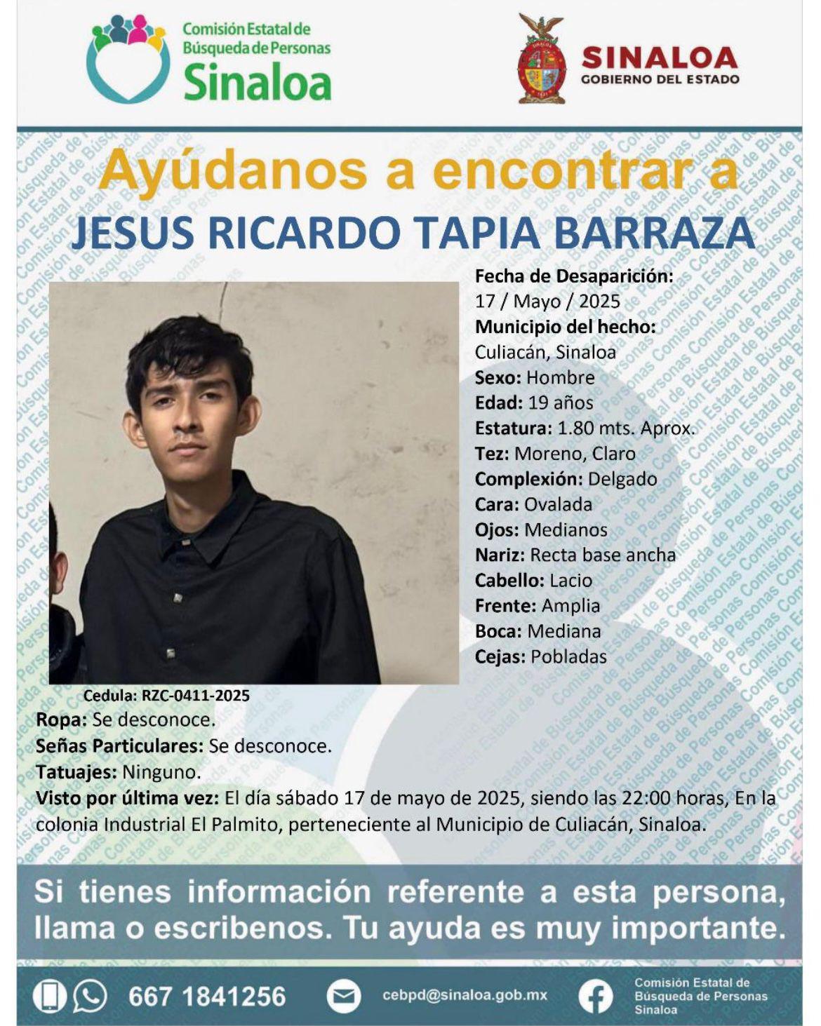 $!Buscan a tres miembros de una familia en colonia Industrial El Palmito, Culiacán