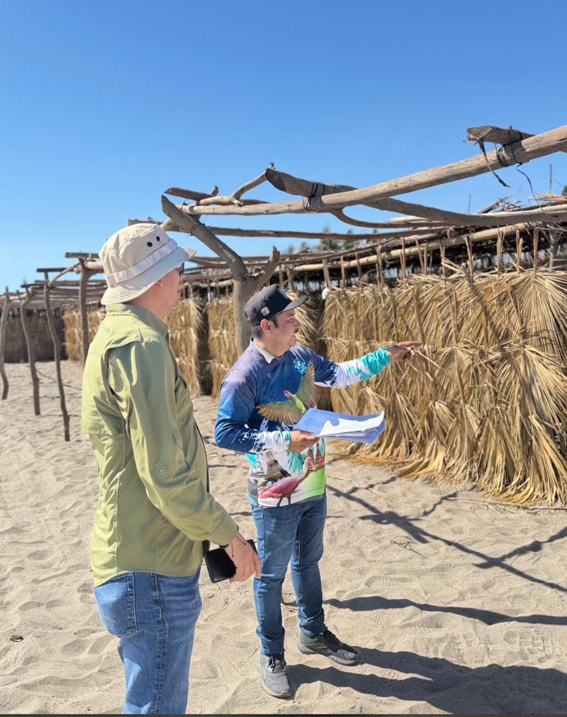 $!Se esperan pagos pendientes de enramadas para las Fiestas del Mar de Las Cabras, en Escuinapa
