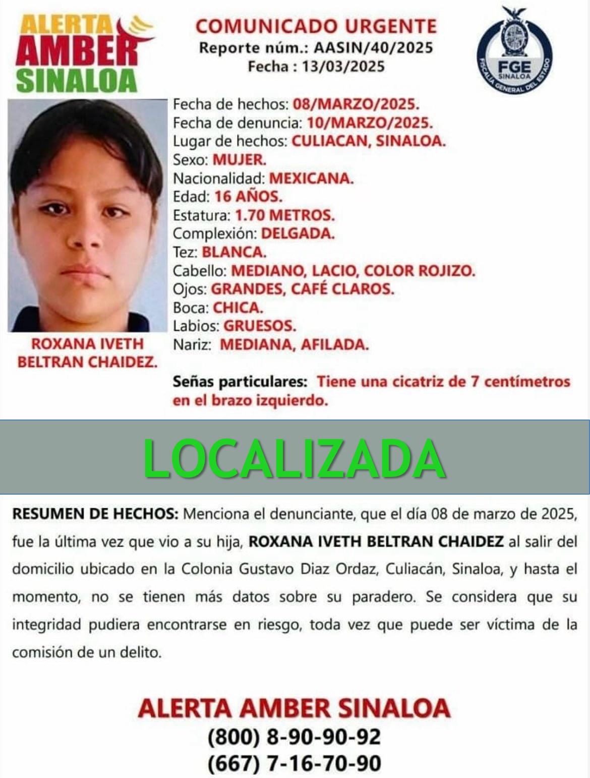 $!Fiscalía de Sinaloa desactiva 10 alertas Ámber tras localizar a menores desaparecidos