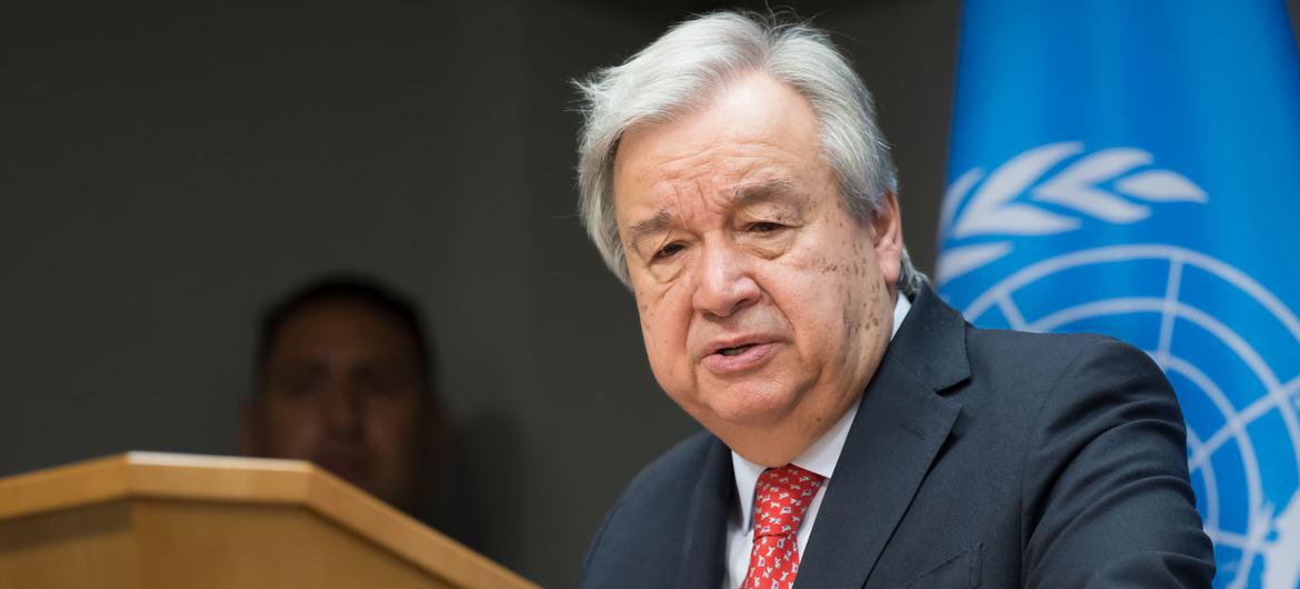 $!El Secretario General António Guterres informa a los medios de comunicación sobre el clima.