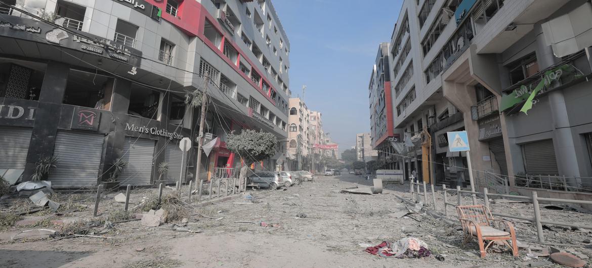 $!La actividad comercial, incluida la venta de alimentos, prácticamente ha cesado en muchas zonas de Gaza.