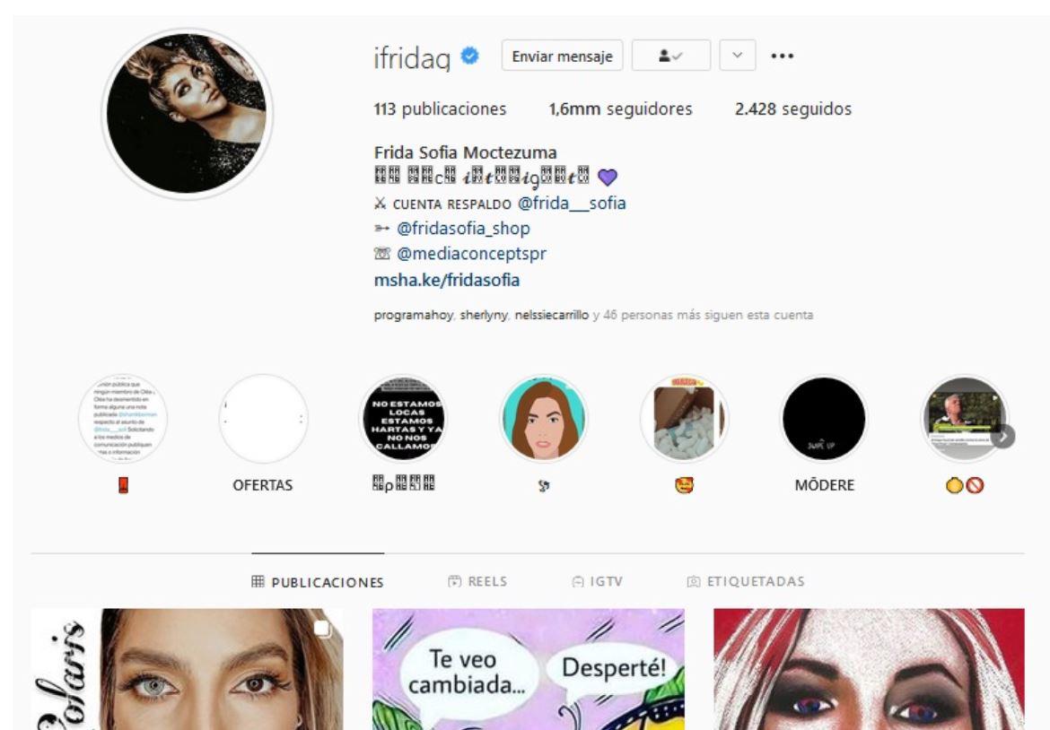 $!Frida Sofía se quita el apellido Guzmán en redes sociales