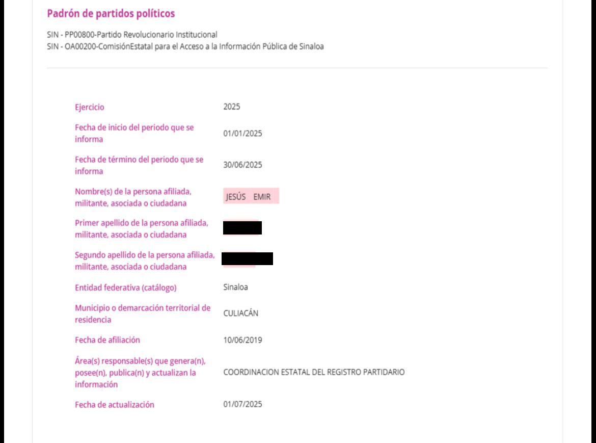 $!El ‘Compa Güero’, detenido por ataque a diputados del MC, fue militante priista y trabajador del Ayuntamiento de Culiacán