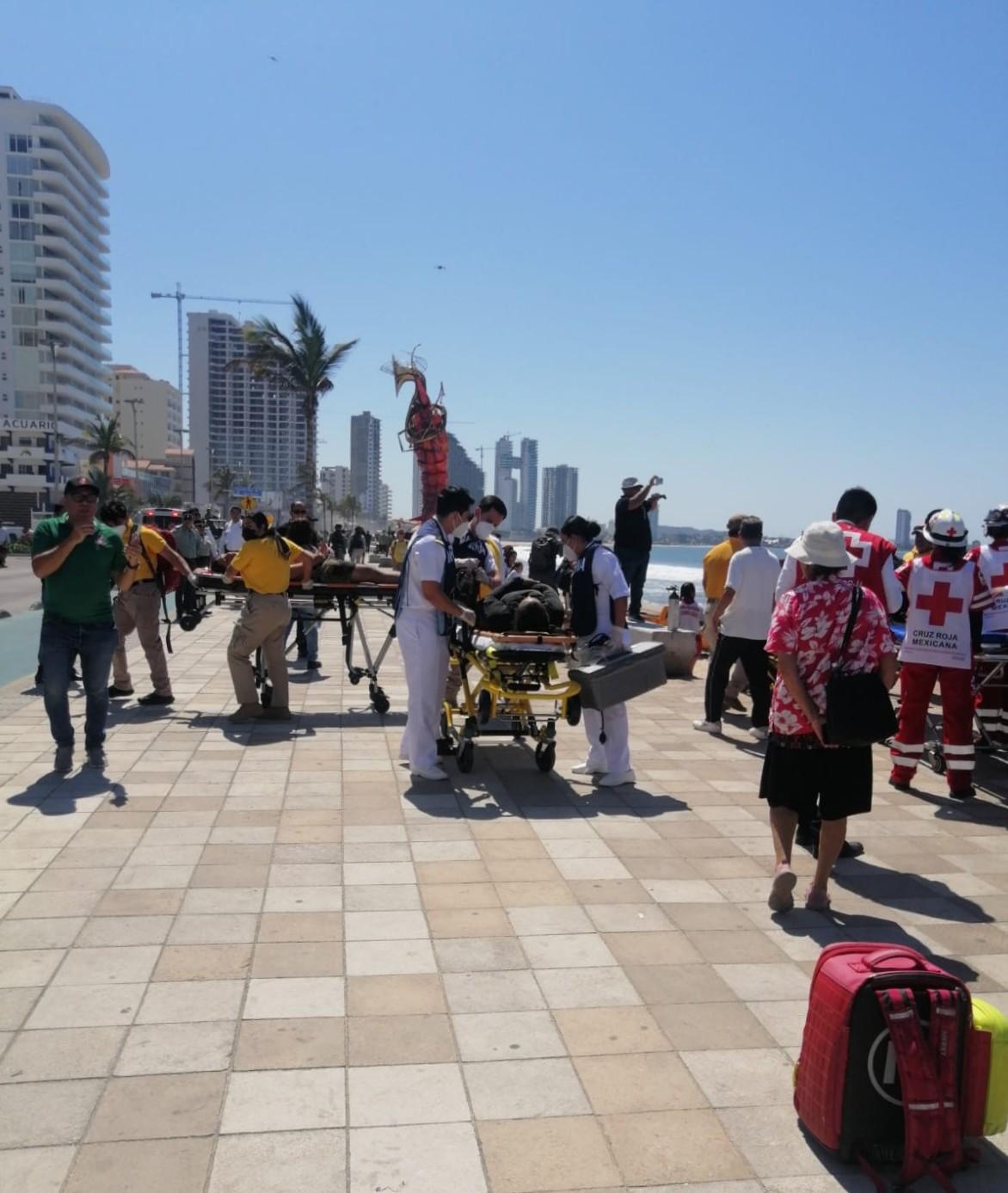 $!Realizan macro simulacro acuático en Mazatlán para reforzar respuesta ante emergencias