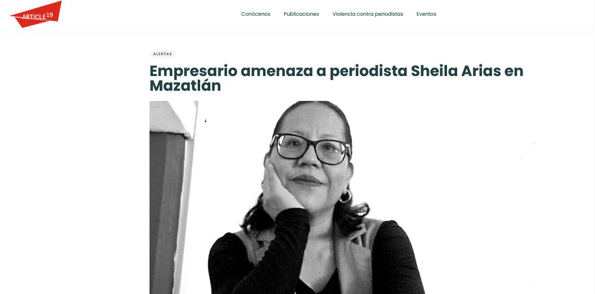 $!Presenta periodista denuncia ante FGE y queja ante CEDH por amenaza en su contra