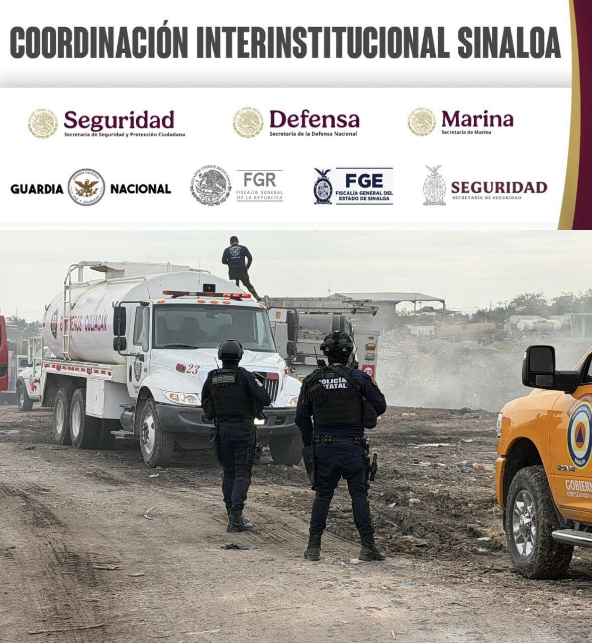 $!Sofocan completamente incendio en relleno sanitario del Piggy Back, en Culiacán