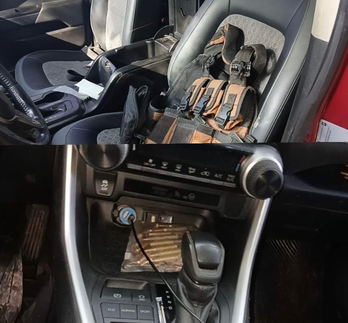 $!Semar asegura vehículos robados, municiones y equipo táctico en El Tule, Culiacán