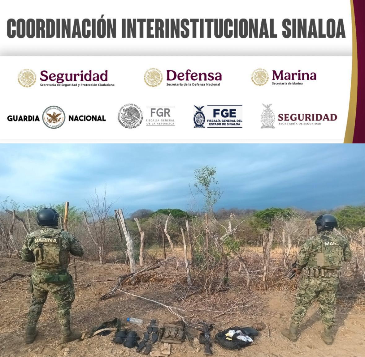 $!Marina asegura arsenal y detiene a un civil en Mazatlán tras enfrentamiento