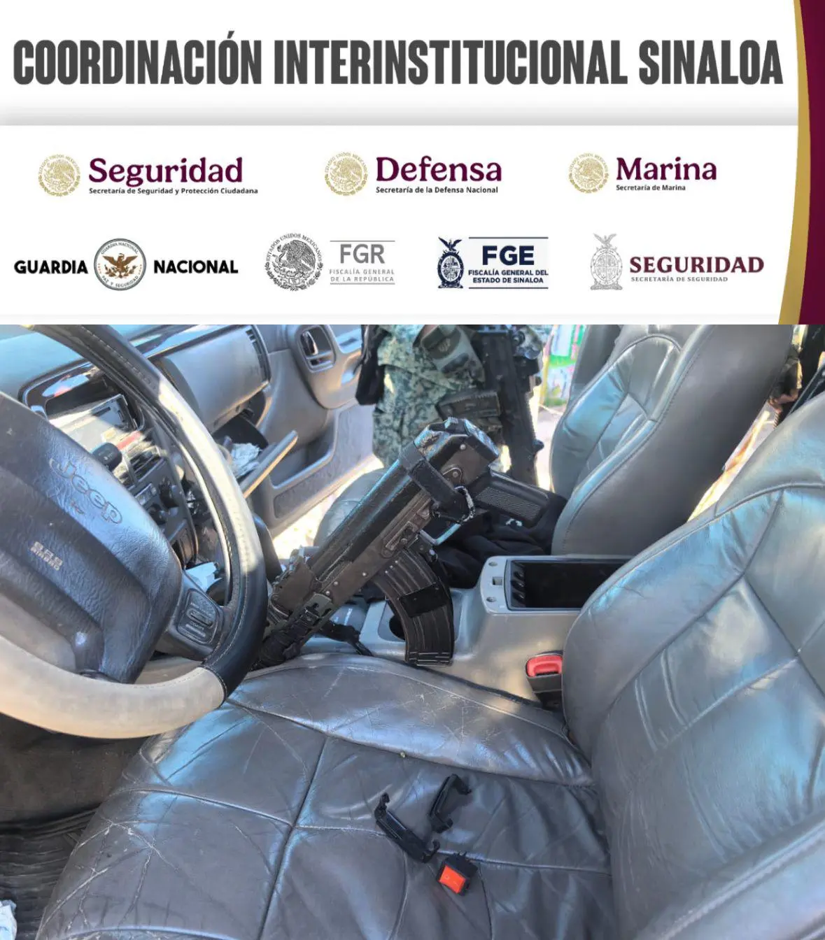 $!Aseguran vehículos y armamentos en distintos puntos de Culiacán