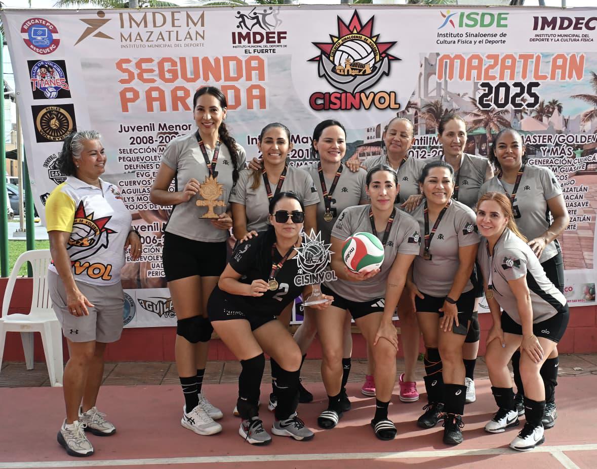 $!Selección Mazatlán impone la casa en Circuito Sinaloense de Voleibol
